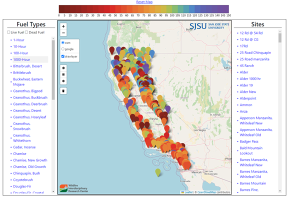 National Fuel Moisture Database Preview